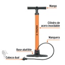 Bomba manual para inflar, 100 PSI, Truper BOM-TR