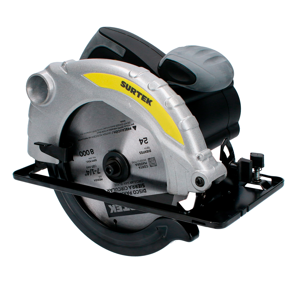 Sierra circular 7-1/4" 1,500 W 120 V, 0 - 4,500 RPM