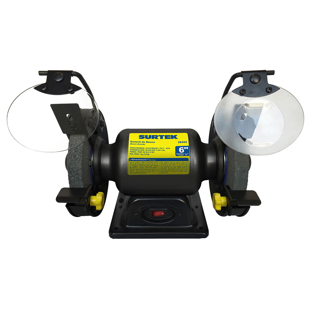 Esmeril de banco 6" 250 W 120 V, 3450 RPM