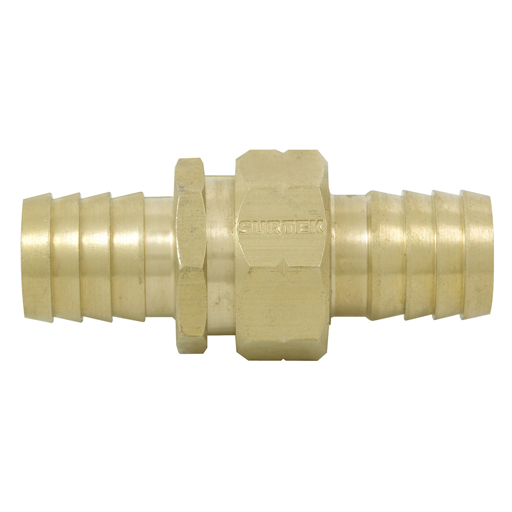 Conector para manguera de riego de latón, 1/2" macho-hembra