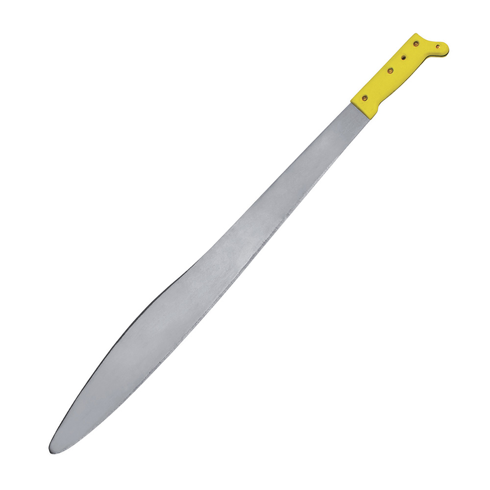 Machete laminado con mango amarillo caguayano 24"