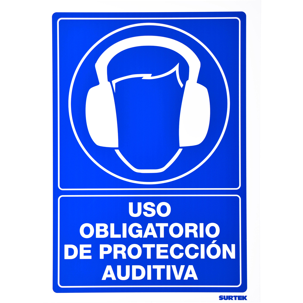 Señal "Uso obligatorio de protección auditiva"