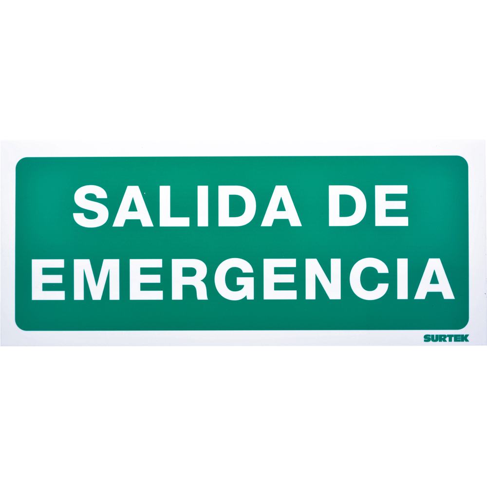 Señal "Salida de emergencia"