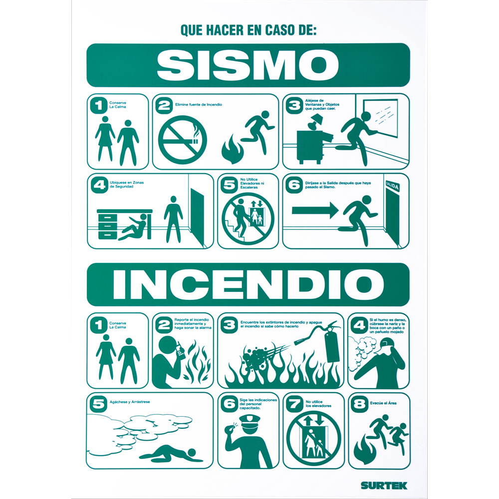 Señal "Sismo/incendio"