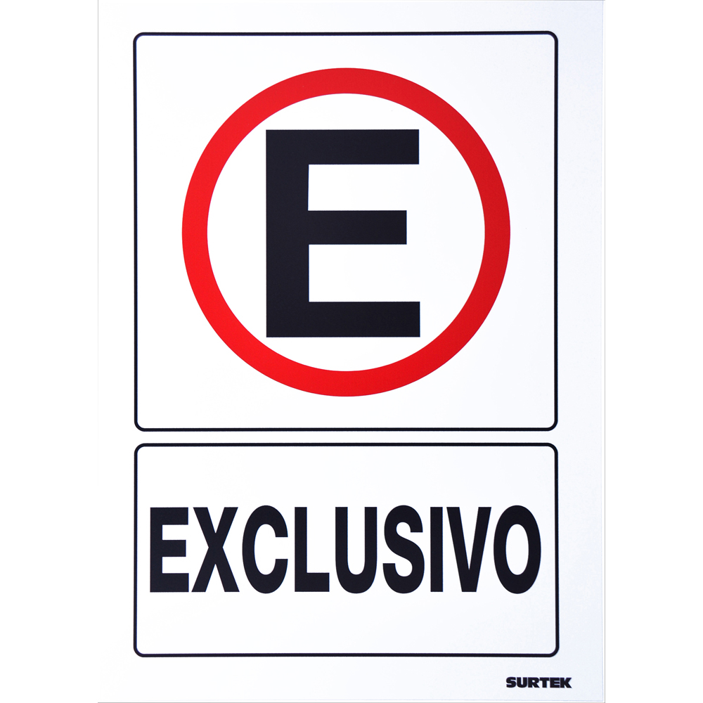 Señal "Exclusivo"