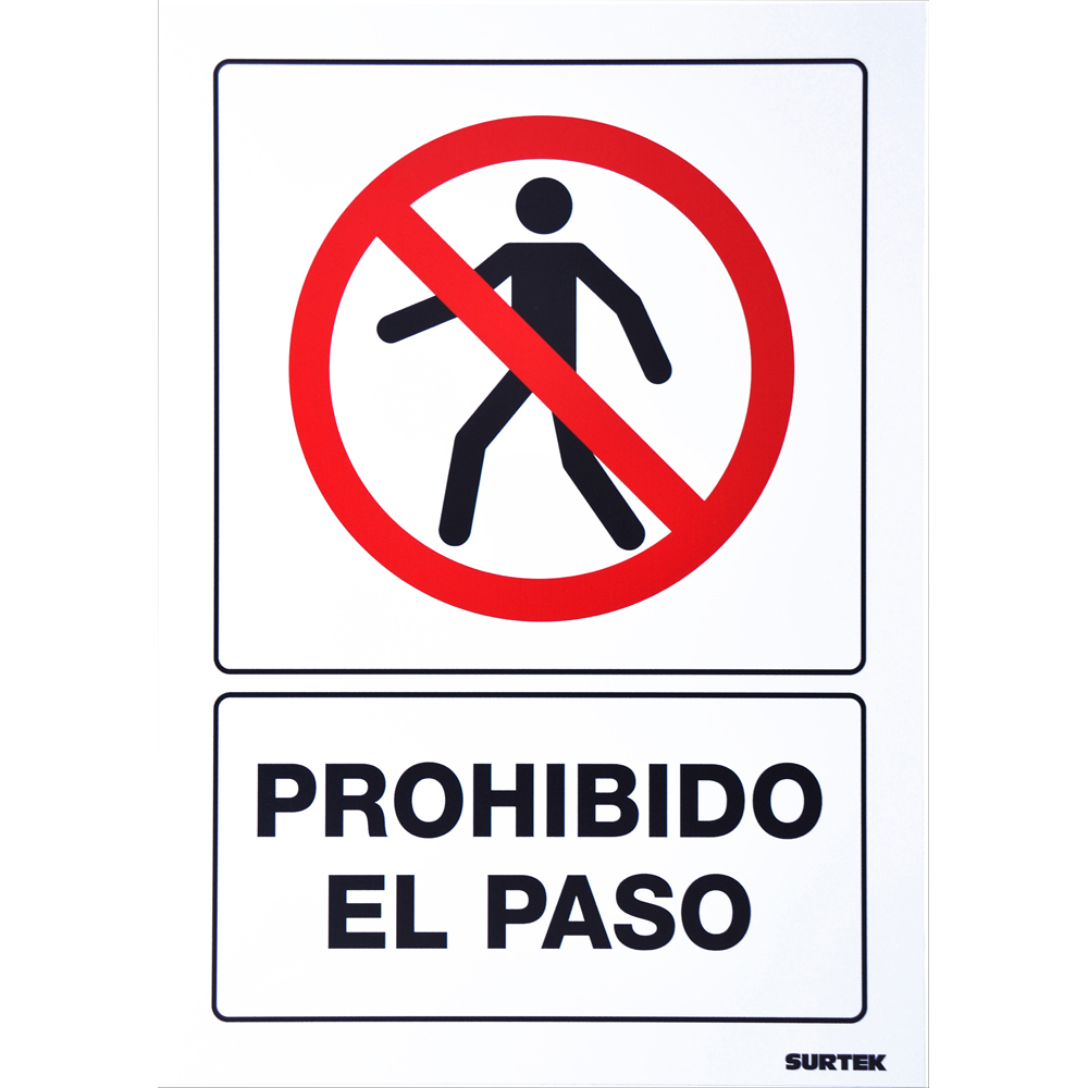 Señal "Prohibido el paso"