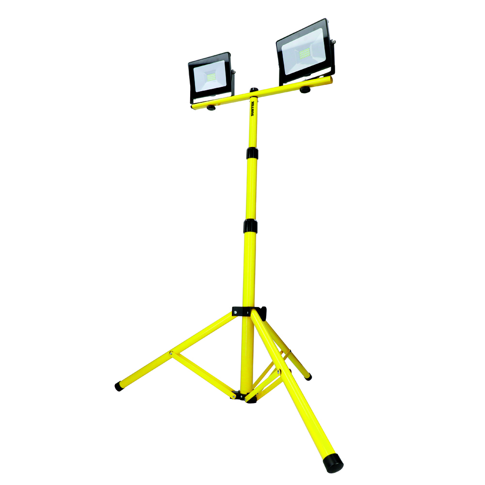 Reflector de LED delgado con doble soporte telescópico 2 x 20 W 2 x 1,900 lm