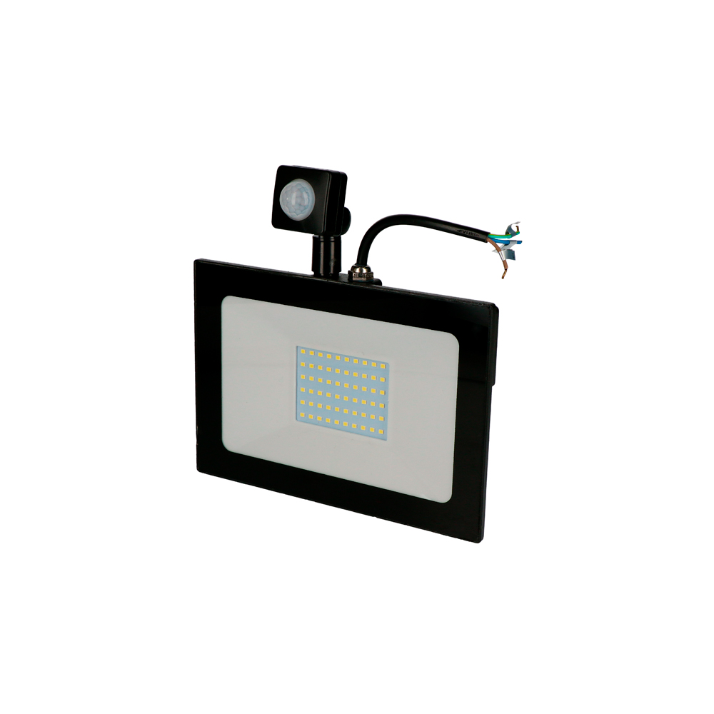 Reflector de LED SDM delgado con sensor 50 W 4,000 lm