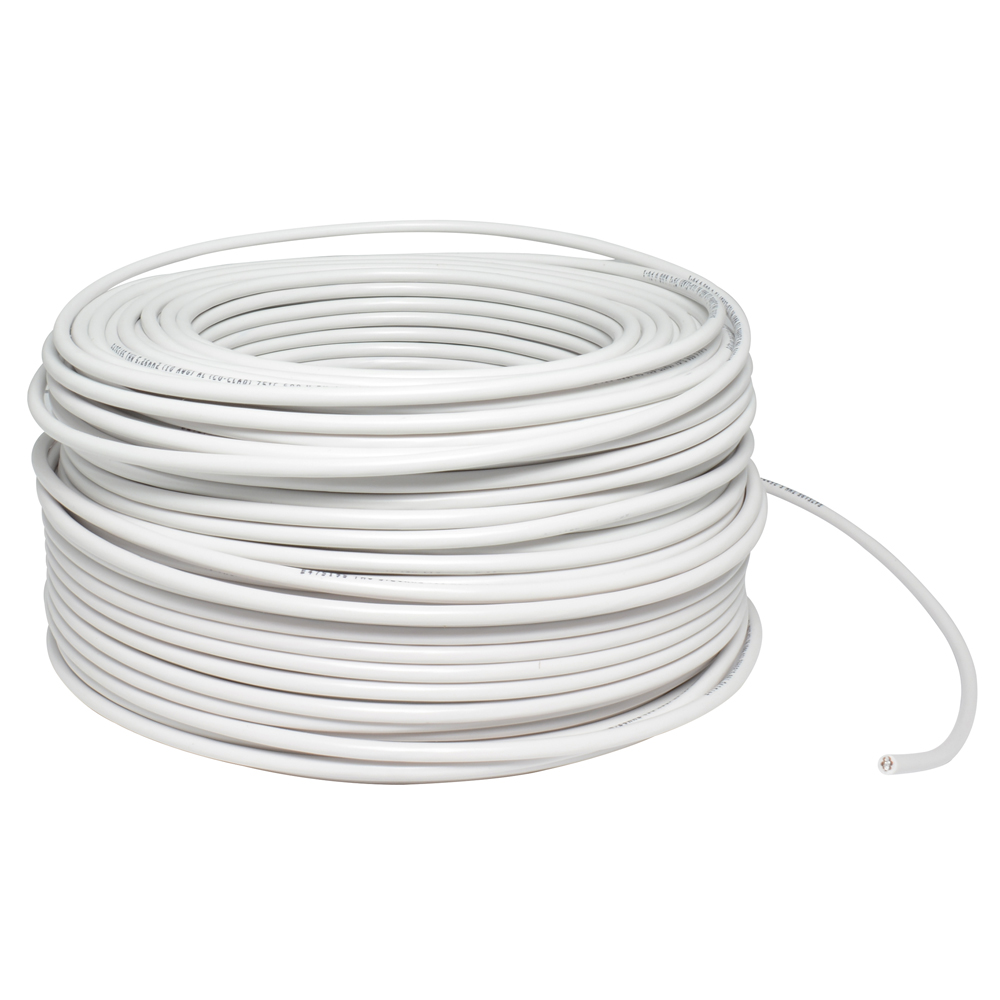 Cable eléctrico UL calibre 14, 100 m color blanco