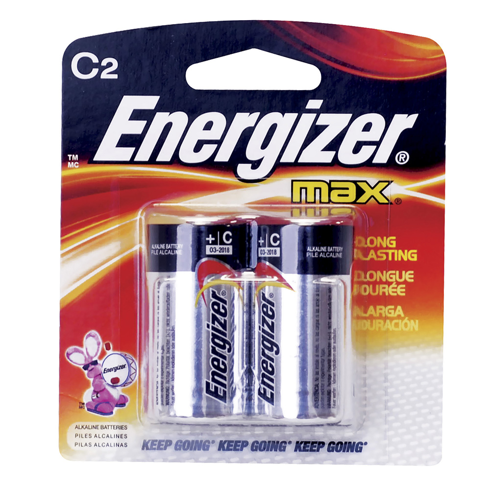 Pila alcalina Energizer® "C", 2 piezas