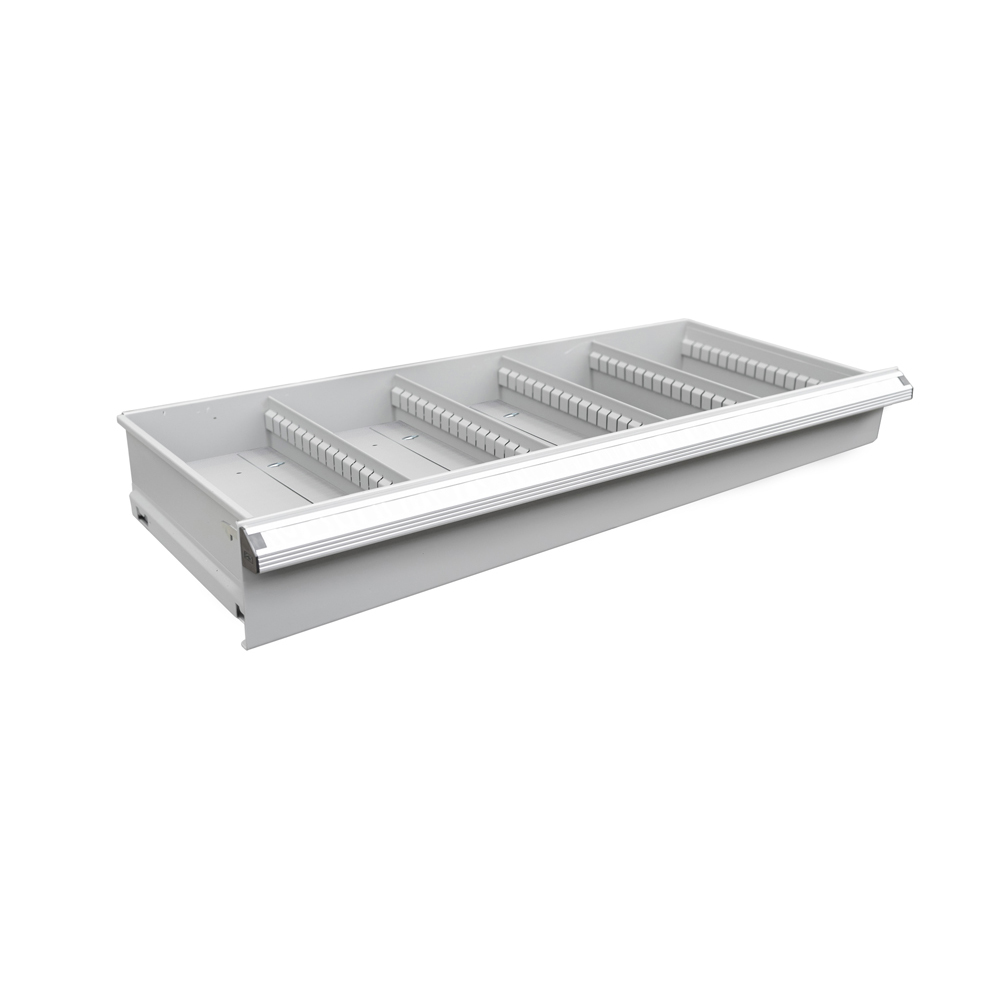 Gaveta para gabinete modular de entrepaños 4" serie X