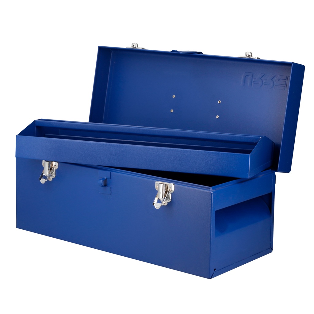 Caja portaherramientas metálica azul 17" x 7" x 7"