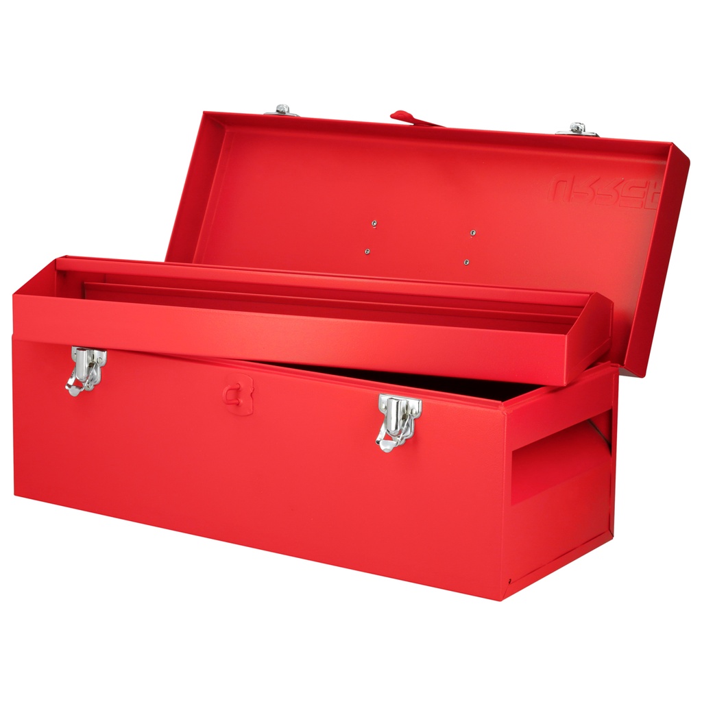 Caja portaherramientas metálica roja 20" x 7" x 7"