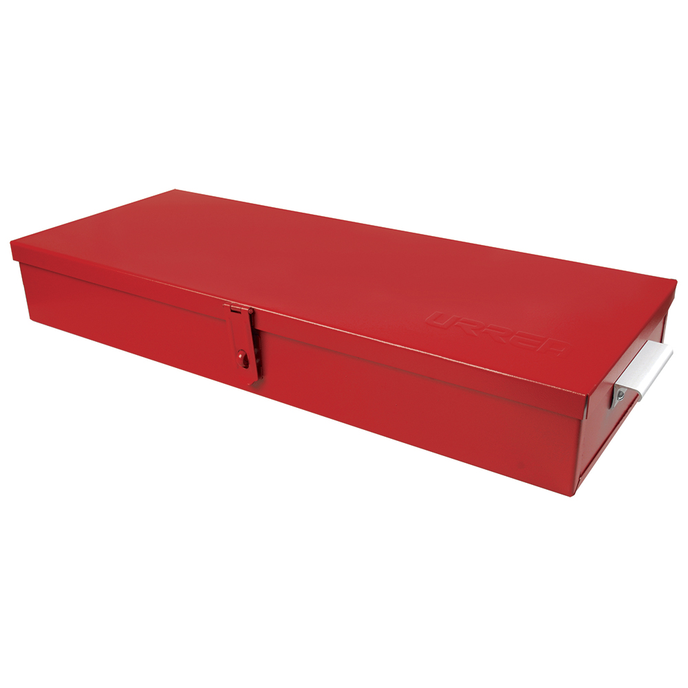 Caja metálica usos múltiples roja 23" x 9" x 3"