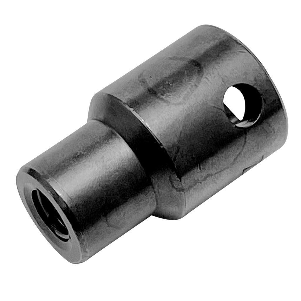 Adaptador de impacto con barreno pasado para puntas hexagonales 5/16", cuadro 3/8"