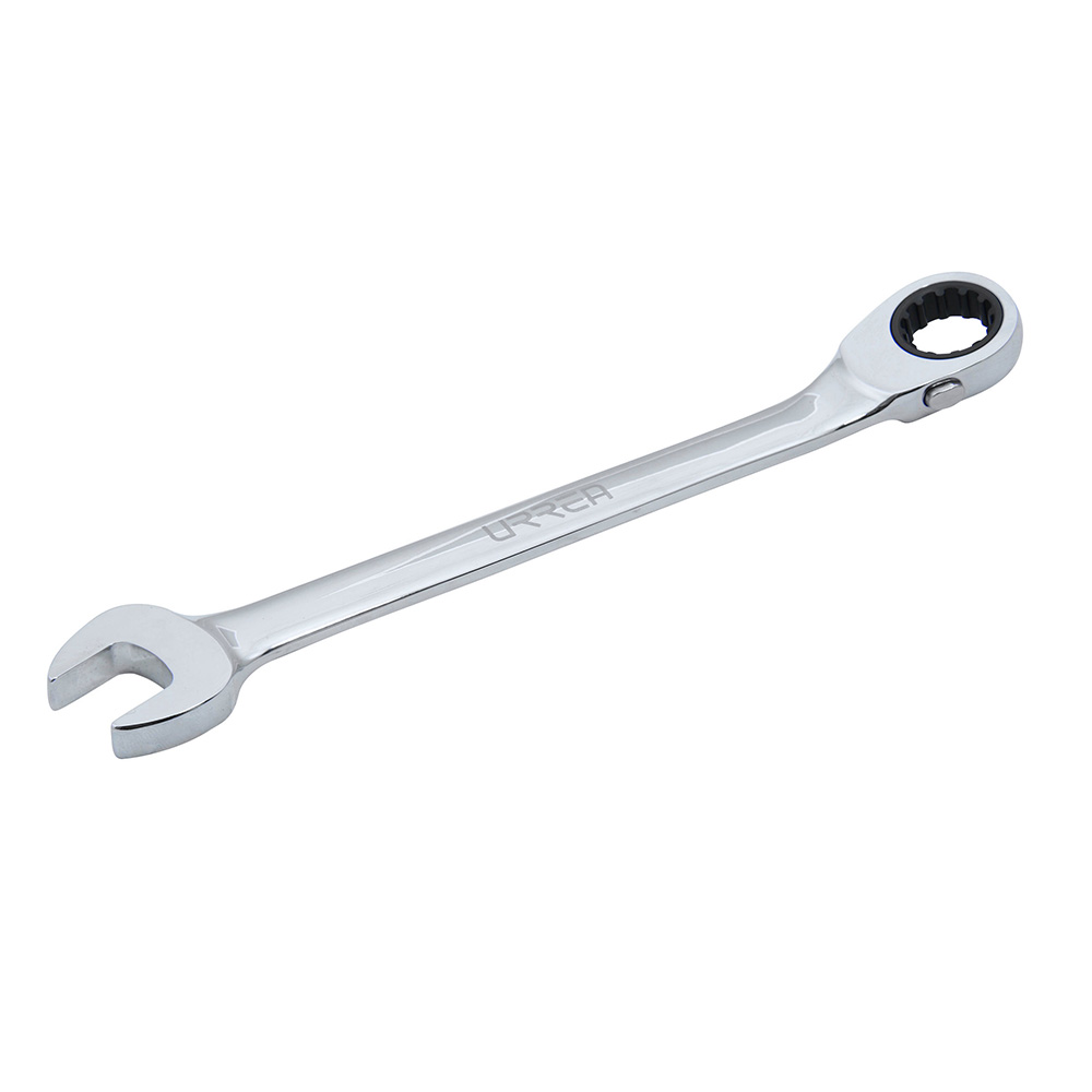 Llave combinada pulido espejo de matraca spline reversible métrica, 10 mm