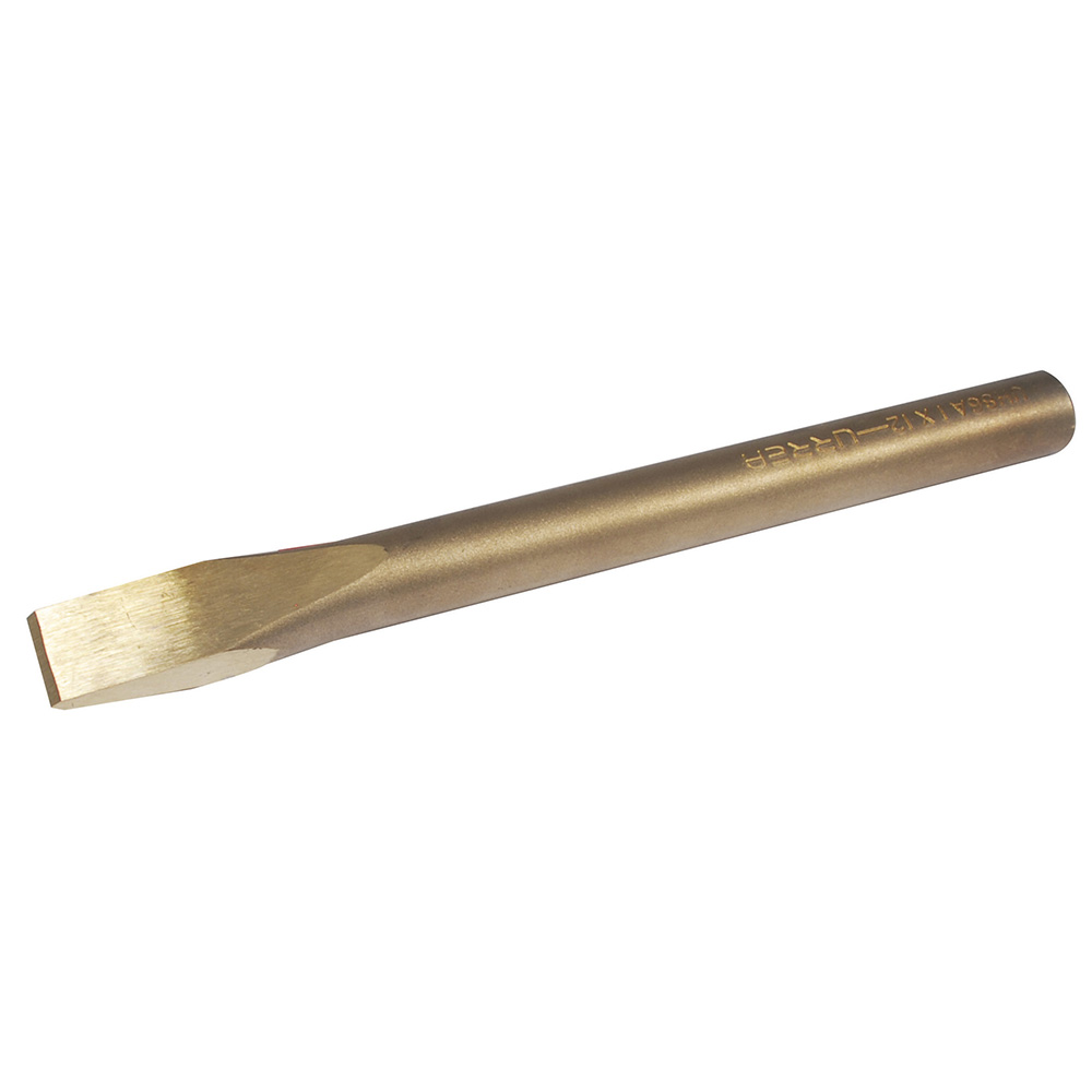 Cincel de bronce-aluminio antichispa de 1x12"