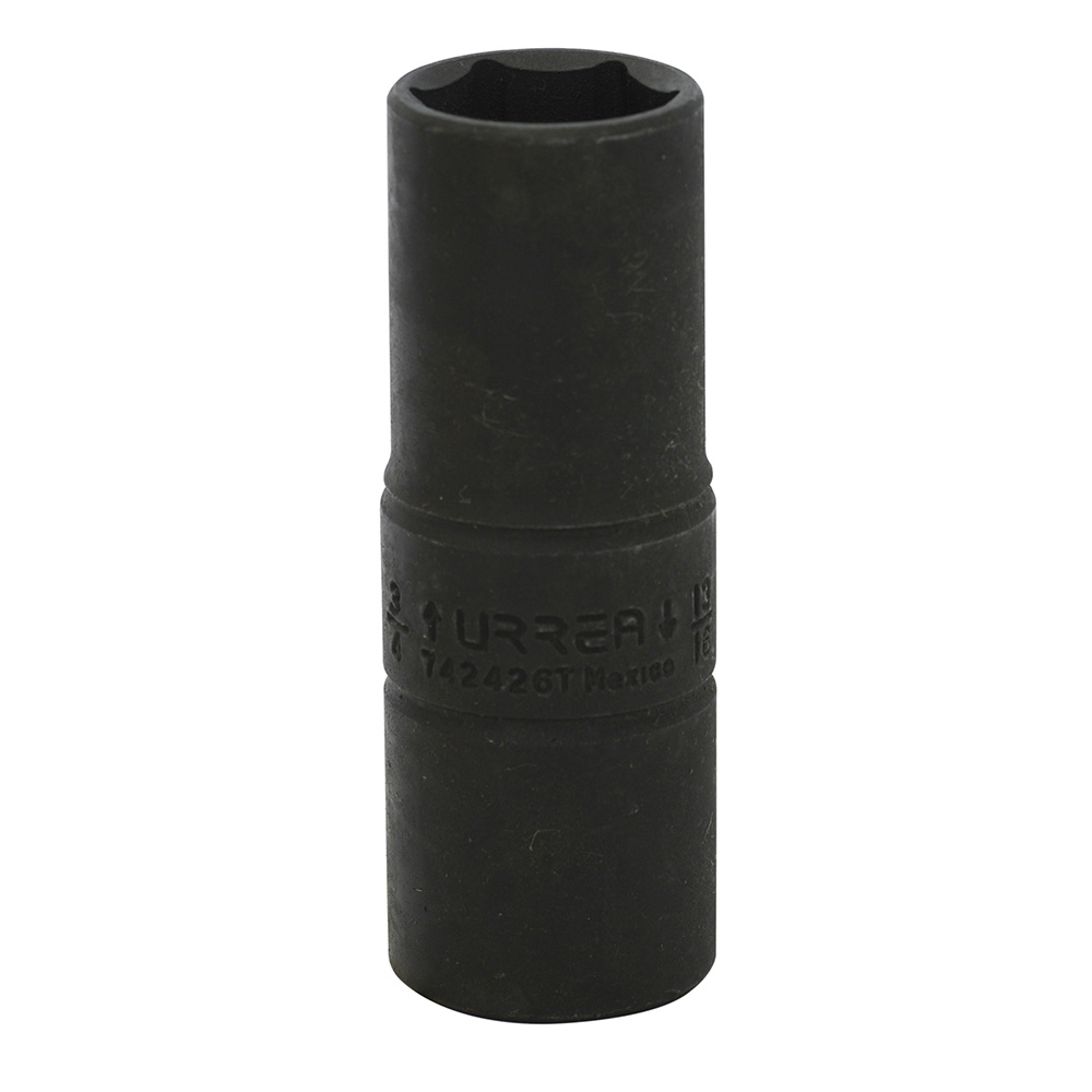 Dado de impacto largo doble boca en pulgadas cuadro de 1/2", 3/4" x 13/16"