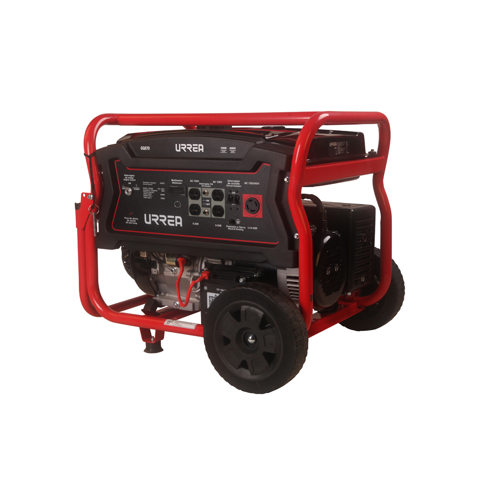 Generador a gasolina 7000 W, 420 cc, voltaje de salida 120 V / 240 V