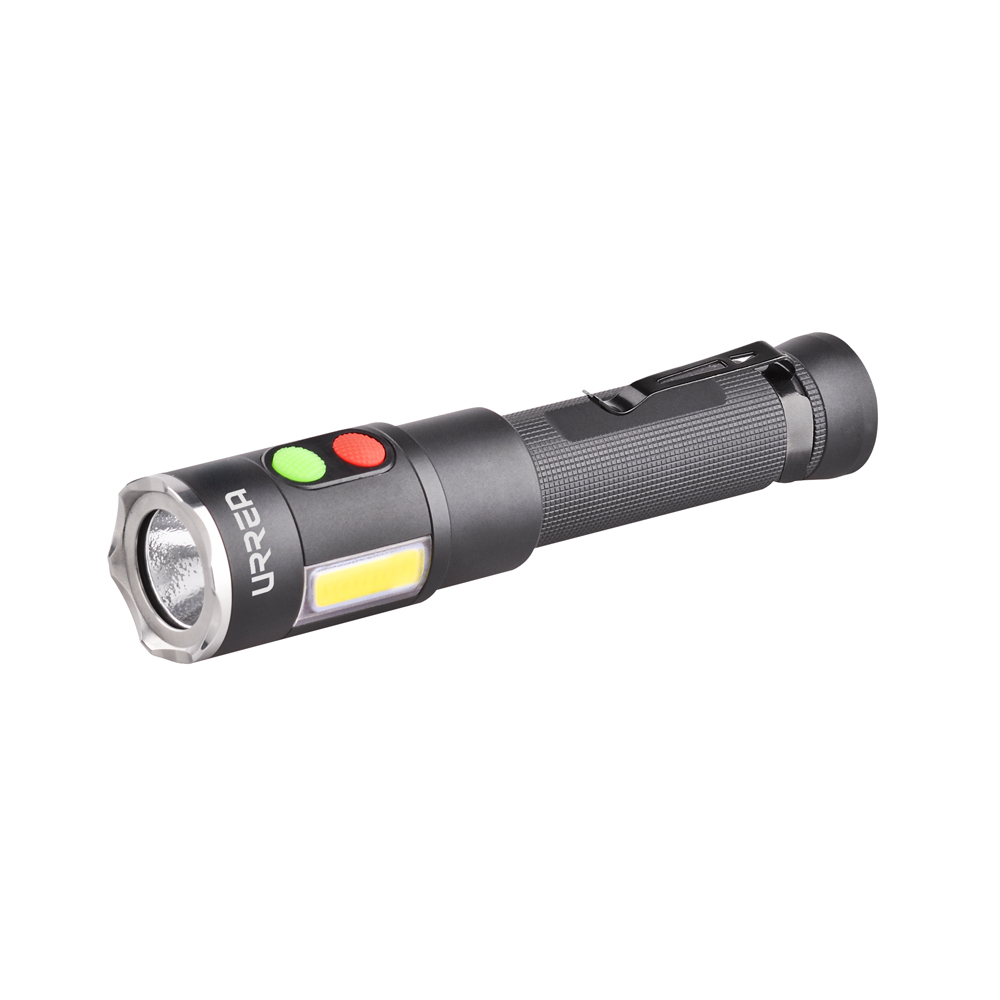 Linterna de LED recargable 600lm con alarma