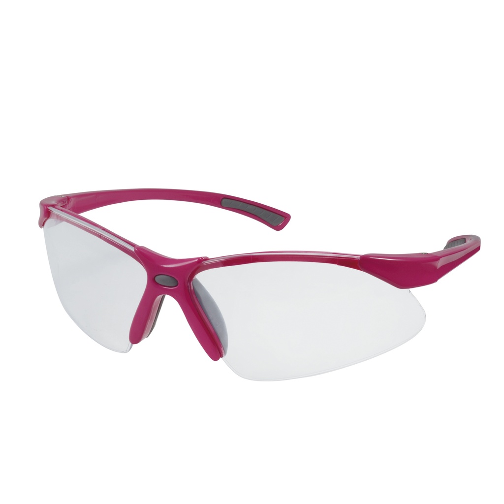 Lentes de seguridad modelo Orión, transparentes con rosa