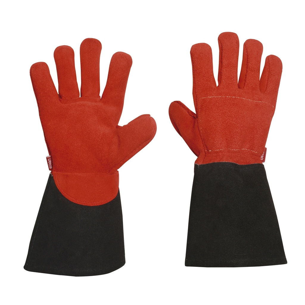 Guantes de carnaza para soldador unitalla