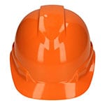 Casco de seguridad ventilado, ajuste de matraca, naranja CAS-NI