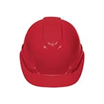 Casco de seguridad ventilado, ajuste de matraca, rojo CAS-RI