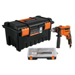 Rotomartillo 1/2' 650 W, caja para herramienta y organizador COMBO-100