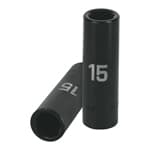 Dado largo cuadro 1/2' de impacto 6 puntas de 15 mm, Truper D-7315-ML