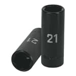 Dado largo cuadro 1/2' de impacto 6 puntas de 21 mm, Truper D-7321-ML