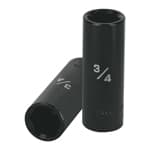 Dado largo impacto de 3/4', 6 puntas, cuadro 1/2', Truper D-7324-HL