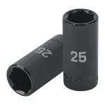 Dado largo impacto de 25 mm, 6 puntas, cuadro 1/2', Truper D-7325-ML