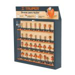 Exhibidor con 30 brocas para router, Truper EXMO-ROU