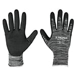 Guantes de nylon recubiertos de nitrilo arenoso, CH, Truper GU-131