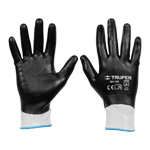 Guantes de poliéster con recubrimiento de nitrilo, M, Truper GU-152