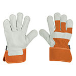 Guantes de piel de res y dorso de loneta, Truper GU-255