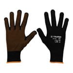 Guantes de poliéster con puntos de PVC en palma, G, Truper GU-443