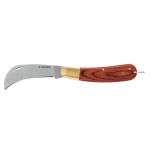 Cuchillo abatible 8' para electricista mango madera, Truper NEL-8