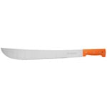 Machete estándar 18' cacha naranja remachada, en bolsa T-460-18PB