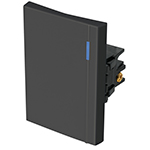 Interruptor sencillo 3 módulos, línea Española, color negro APSE3-EN