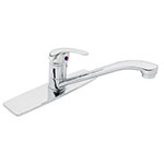 Monomando inox para fregadero, cuello recto, Foset Aqua AQF-85