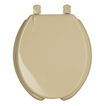 Asiento redondo para WC, abierto, beige, Foset AWC-40C