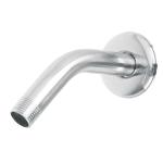 Brazo de acero cromado y chapetón de acero inox p/regadera BCH-500