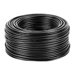 Rollo de 100 m de cable THHW-LS 10 AWG negro, Volteck CAB-10N