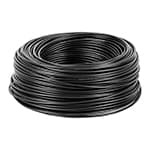 Rollo de 100 m de cable THHW-LS 12 AWG negro, Volteck CAB-12N