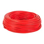 Rollo de 100 m de cable THHW-LS 14 AWG rojo, Volteck CAB-14R