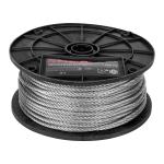 Metro de cable flexible 3/16' de acero 7x19 hilos, 75 m CAB-3/16F