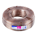 1 m cable polarizado transparente p/bocina 20 AWG CABO-20P