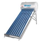 Calentador solar de agua de 8 tubos 92 L, 2 personas, Foset CALE-8S